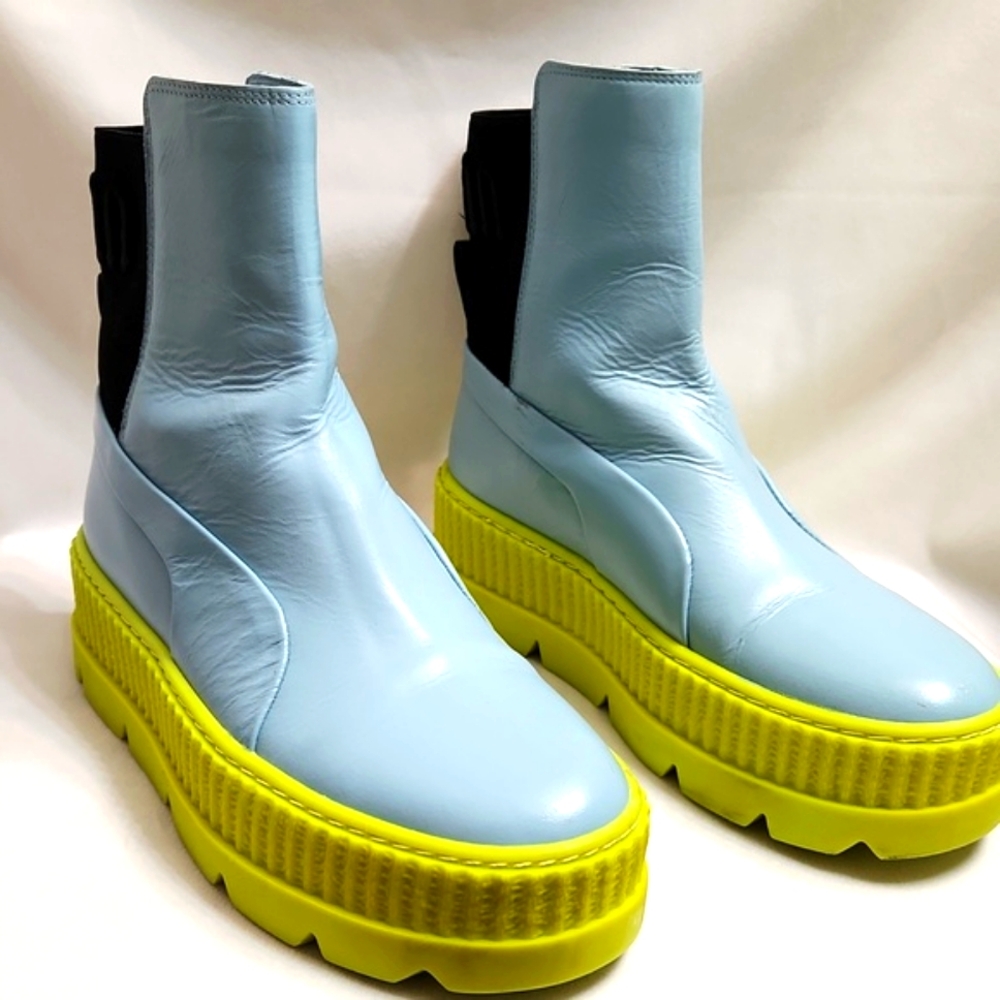 Puma x Fenty by Rihanna Chelsea Creeper Combat Platform boots (w size 8) - Picture 2 of 12